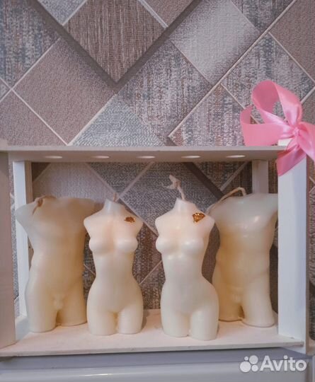 Свеча ручная работа, соевый воск