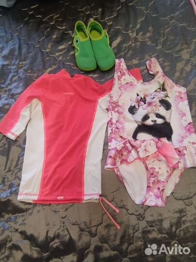 Купальник, аквашузы, гидромайка