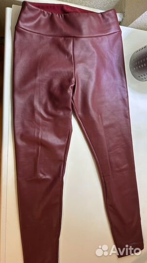 Лосины calzedonia с имитацией кожи утепленные