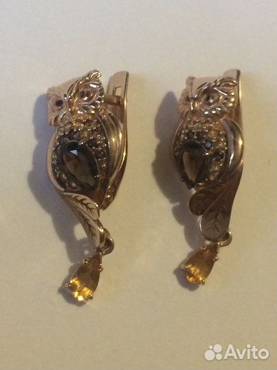 Серьги золотые