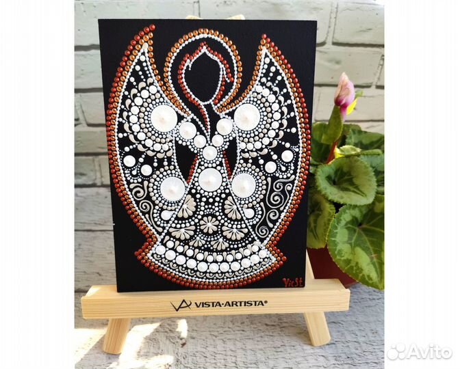 Ангел-хранитель картина панно акрил