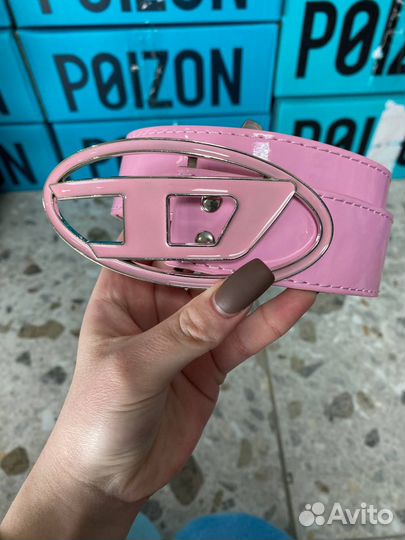 Женскрй розовый Ремень diesel Оригинал