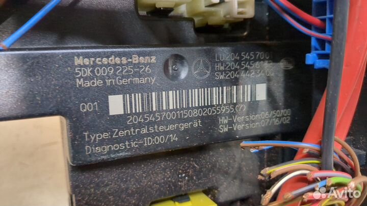 Блок управления SAM Mercedes C W204, 2008