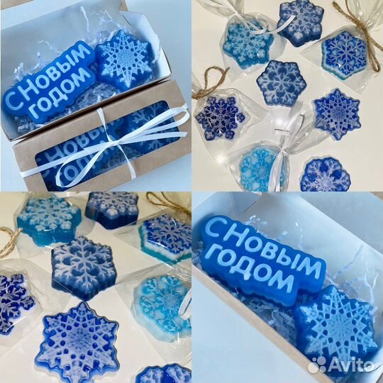 Мыло ручной работы, подарок на Новый год