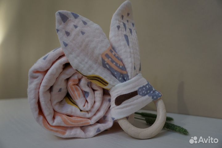 Плед муслиновый дышащий 120х90см