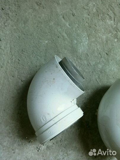 Отвод коаксиальный 125/80, 90 градусов