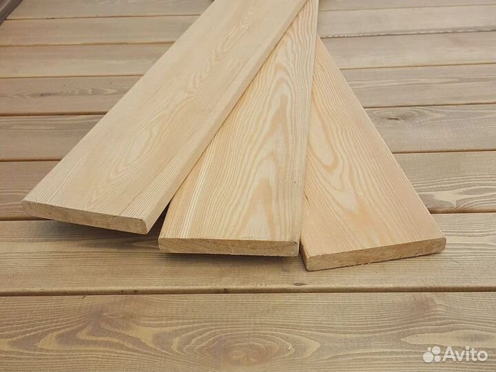 Террасная доска из лиственницы гладкая и вельвет