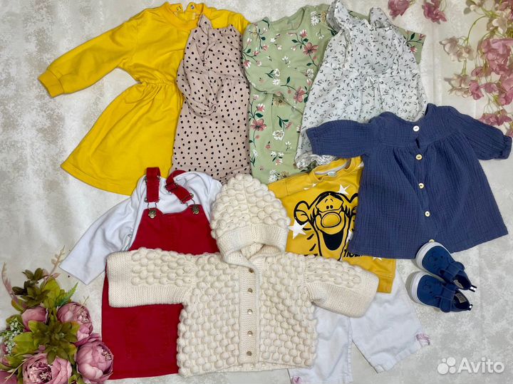 Пакет одежды на девочку 86 размер