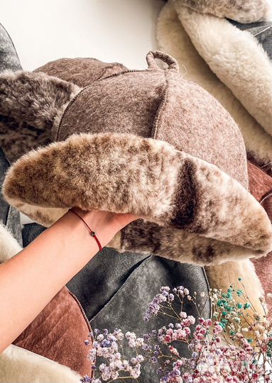 Банные шапки из овчины и войлока