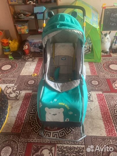 Детские санки с колесами