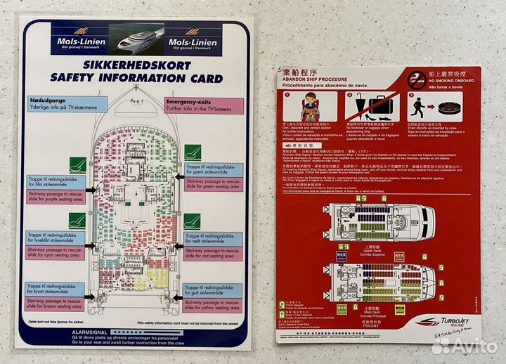 Инструкции по безопасности. паромы
