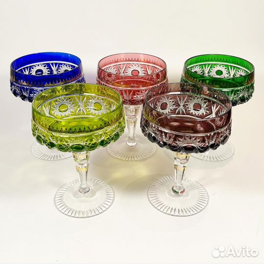 Хрустальные бокалы креманки