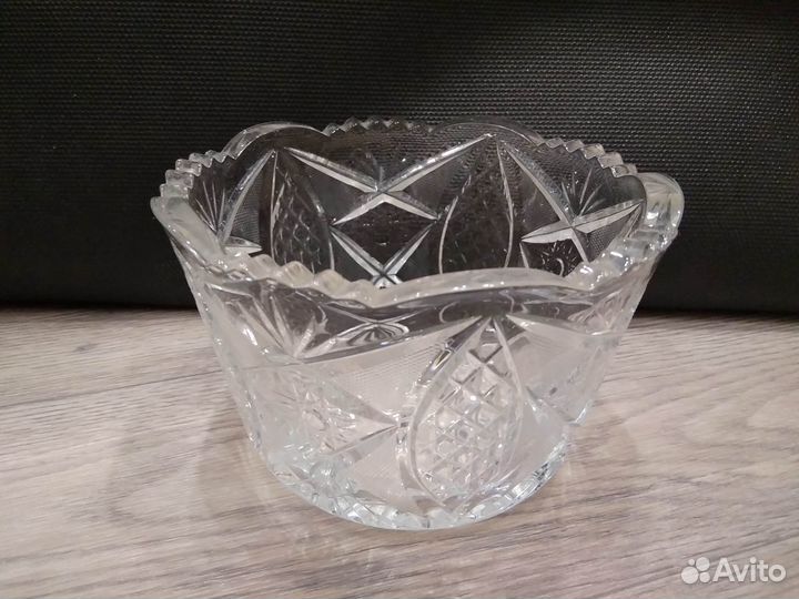 Хрусталь. Салатница конфетница ваза 2 штуки