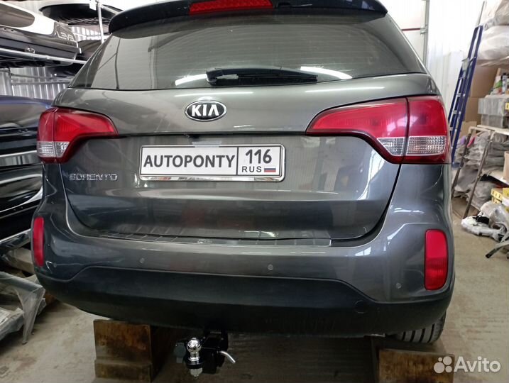 Фаркоп Kia Sorento XM restyling под квадрат 2т