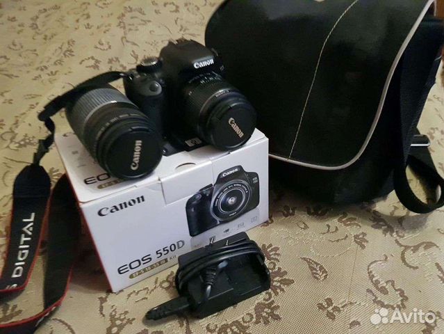 Зеркальный фотоаппарат Canon + объектив 75-300mm