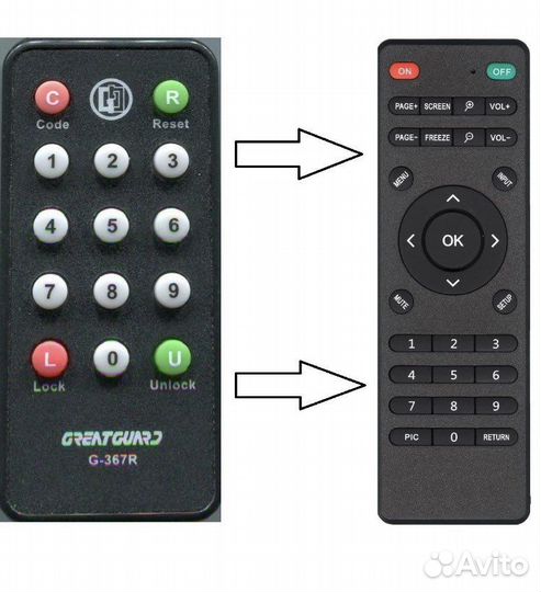 Пульт Great Guard G-367R