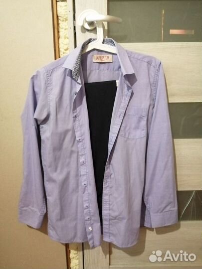 Жилетка, брюки, рубашка