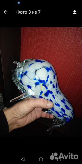 Статуэтка быка из муранского стекла