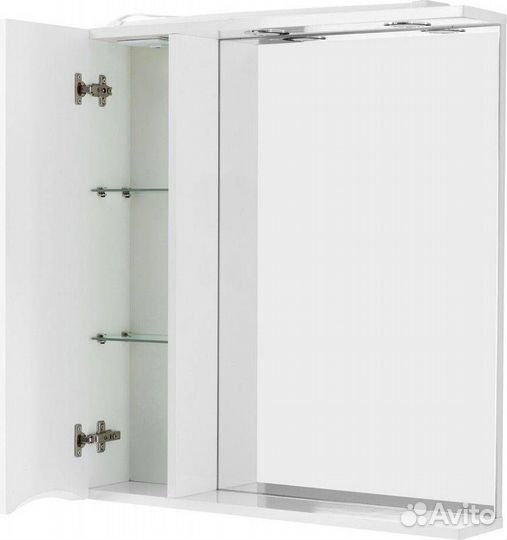 Зеркало-шкаф BelBagno Marino 60x75 marino-SPC-600/750-1A-BL-P-L левое с подсветкой