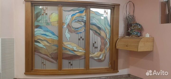 Витражные стекла бу