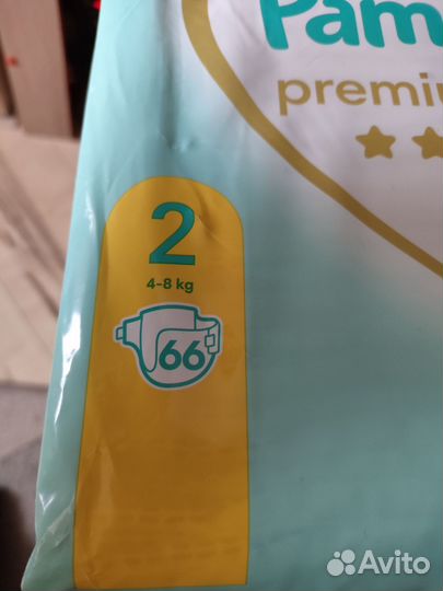 Подгузники pampers premium care 2