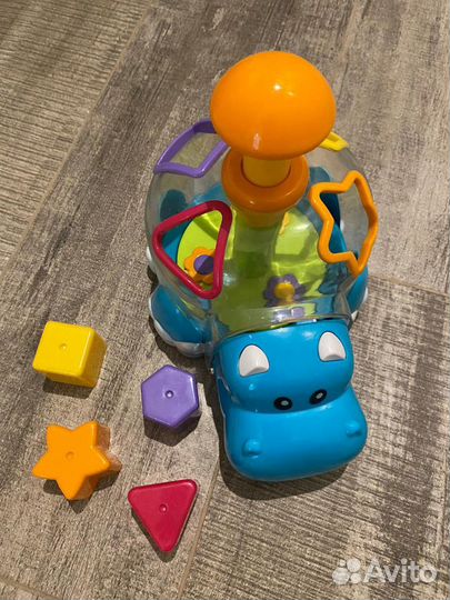 Развивающая игрушка сортер в виде фигурки бегемота