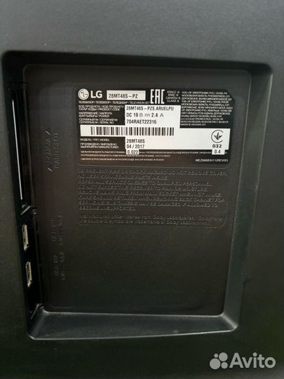 Телевизор LG, 28MT48S-PZ