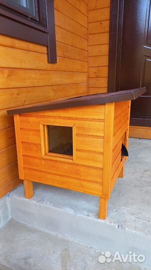 Будка, домик для кошки уличный утепленный