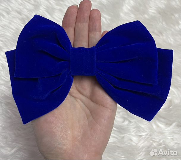 Набор бархатных бантов на заколках