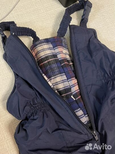 Теплые штаны для мальчика 80 86 и шапка-кепка