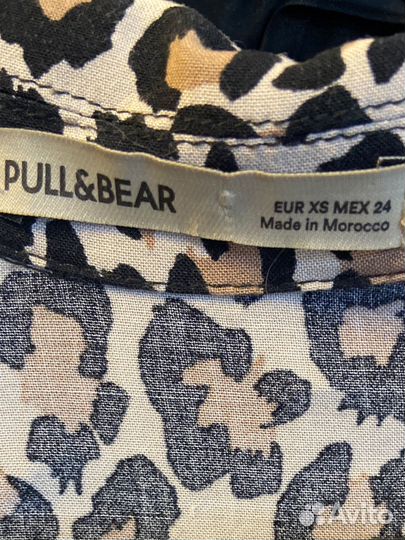 Рубашка леопардовая женская pull&bear