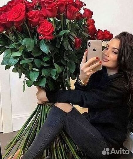 Высокие Розы Гиганты Доставка Круглосуточно