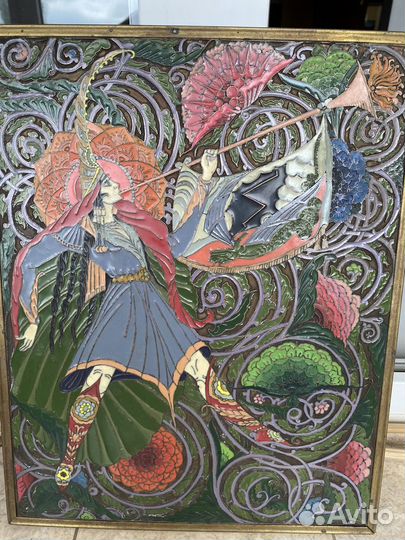 Картина чеканка СССР