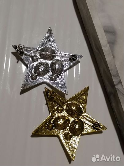 Брошь Звезда. Аврора Бореалис