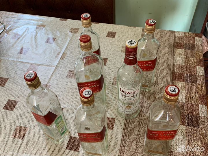 Бутылка стеклянная пустая