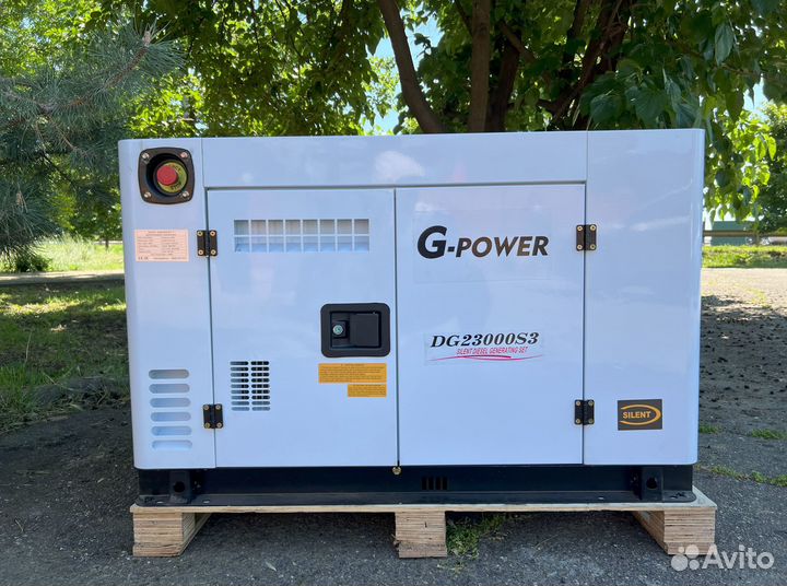 Дизельный генератор 18 кВт G-power трехфазный