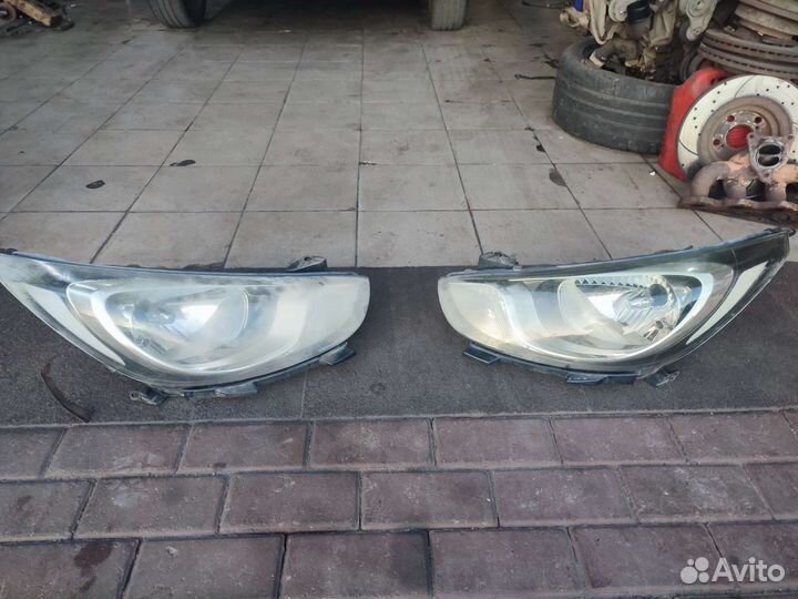 Фары hyundai solaris 1