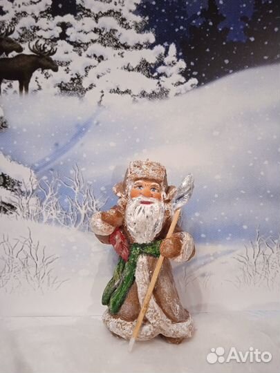 Ёлочная ватная игрушка 