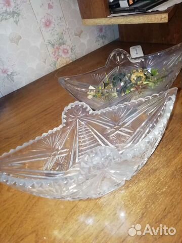 Канфетницы хрустальные