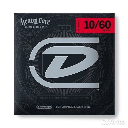 Dhcn1060-6, струны для электрогитары,10-60, Dunlop