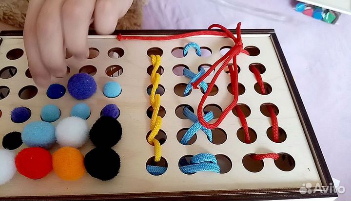 Развивающая игра из дерева