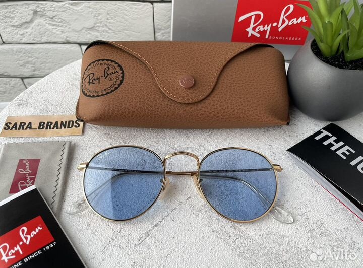 Солнцезащитные очки ray ban round metal