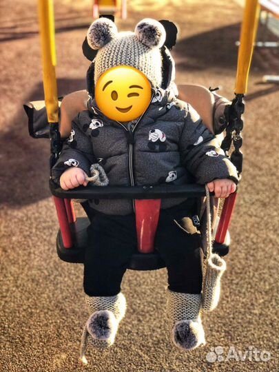 Комплект детский (шапка, снуд, пинетки, варежки)