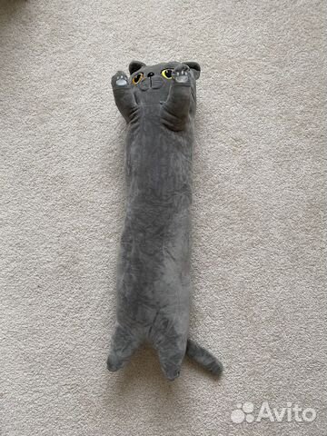 Подушка антистресс кот-батон 100 см