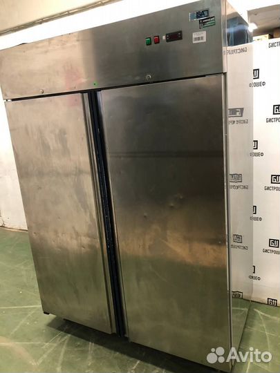 Шкаф холодильный 2х дверный isa ge 1400tn ss+ss -5