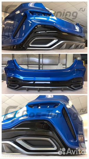 Задний бампер Quant на Hyundai Solaris 2