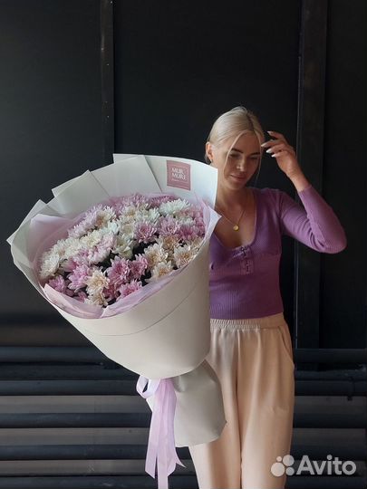 Цветы и букеты с доставкой хризантемы