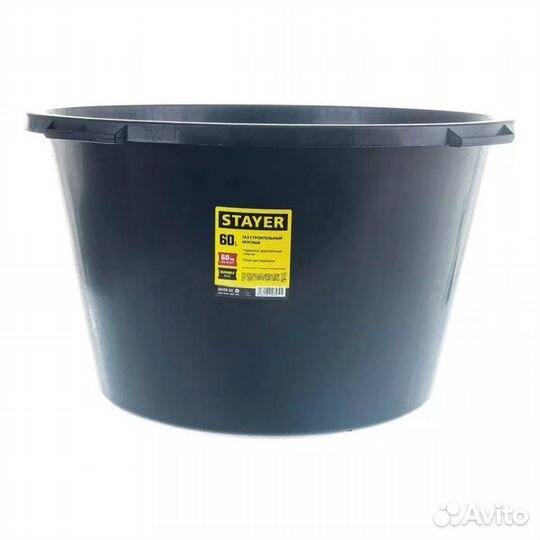 Круглый строительный таз stayer, 60 л, Strong