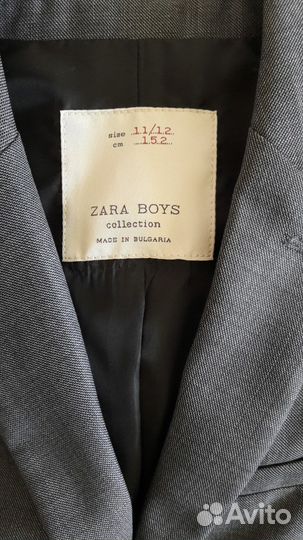 Новый костюмный пиджак, фирма Zara, р.152, 11-12ле