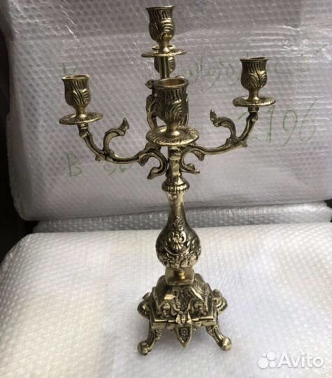 Подсвечник бронзовый